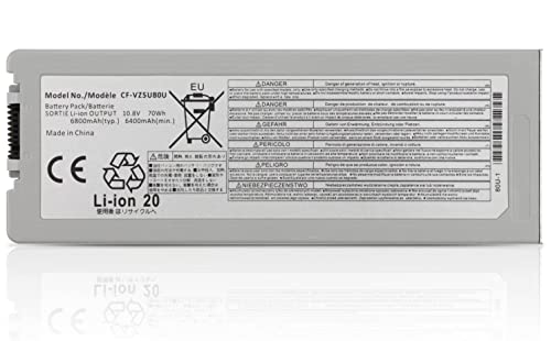 Batterie de rechange CF-VZSU80U pour ordinateur Toughbook CF-C2 | 10.8V 6800mAh
