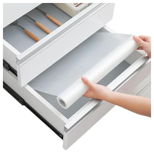 Linda's Essentials Protector Cajones Cocina 30 x 150 cm - Protector Antideslizante de Armarios y Muebles - Rollo Cubre Cajon Transparente