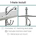 Dura Faucet DF-NMK852-CP RV Pull-Out Swivel Single Handle Kitchen Sink Faucet - One-Hole (Chrome)