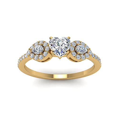 Petite bague 3 pierres en diamant, le cadeau d'anniversaire mémorable
