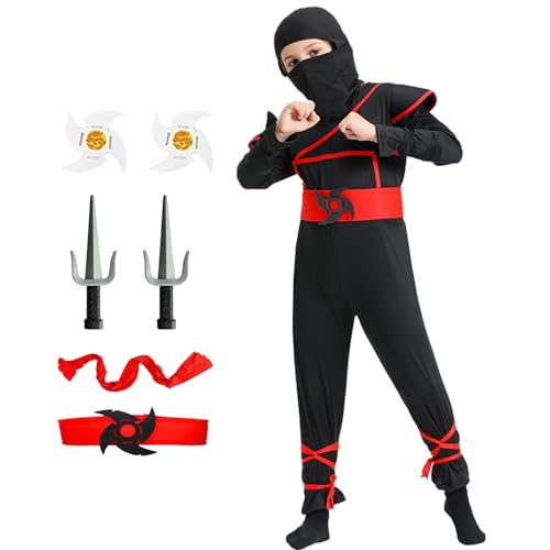 Disfraz completo ninja musculoso para niños miniatura 1