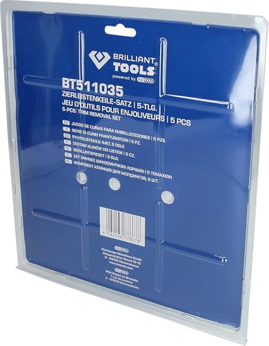 BRILLIANT TOOLS BT511035 Zierleistenkeile-Satz, 5-tlg [Powered by KS TOOLS]