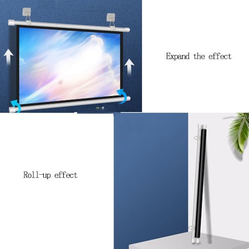 Pantalla de proyector manual de 72 pulgadas 16:9 miniatura 6