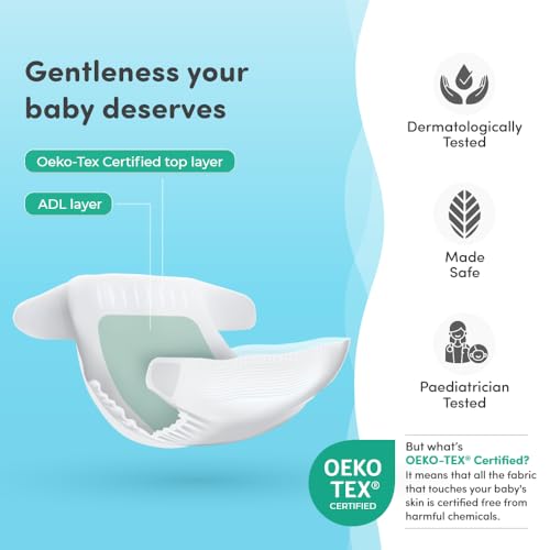 Image of Mylo Baby Diaper Pants (XXXL) Size 18-35 kgs (26 count) Leak Proof | Lightweight | Rash Free | Upto 12 Hours Protection | ADL Technology | with Aloe Vera Lotion