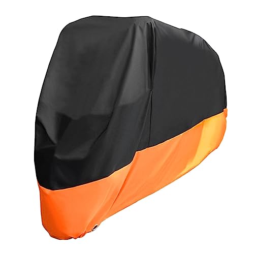 JECOMPRIS Accesorios para y Funda Impermeable para Funda Universal para Cuatro Estaciones Cubierta de Motocicleta Transpirable protección UV Cubierta de la Motocicleta Orange