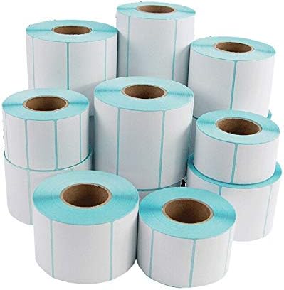 Assorted Stickers - 24 sizes Label stickers barcode Sticker label for Zebra Paper Adhesive Sticker Supermarket Blank sticker (50x40mm-600 pieces)