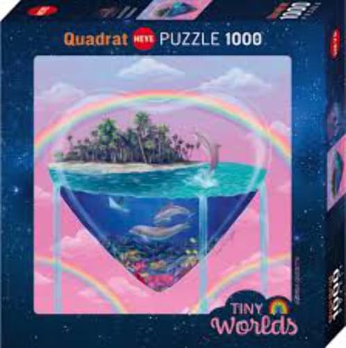 Puzzle de 1000 piezas de delfines con acabado de alta definición y encaje óptimo