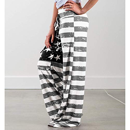 Iniber Women's Comfy Pajama Pants Casual Lounge Pant Wide Leg Palazzo Stretch Drawstring Bottoms #TOP2