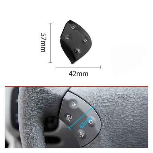 Boutons commande volant Benz W203 beige - Commutateur multifonctions C200 - 3