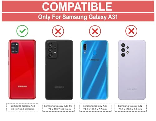 Image of Bintage Back Cover Compatible for Samsung Galaxy A31 4G | Cute 3D Taddy Ball Bear Milk Cake Coffee Silicon Case Full Body & Camera Protection - Brown