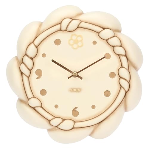 THUN - Orologio da parete Twist - ceramica, plastica - Collezione Giardino di primavera - 25.8 x 25.4 x 5.5 cm