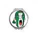 Nigeria Flag Makeup Head Screang Cap Hand Compact Mirror Round Portable Pocket Glass