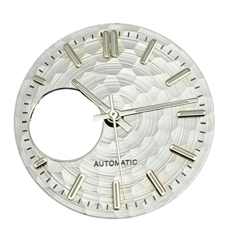 WCC00816 28.5mm �E�H�b�`�_�C���� NH38 �_�C���� + �E�H�b�`�n���Y �n�j�J���V�F�C�v �\�� �O���[�� ����E�H�b�`�t�F�C�X ���[�u�����g�p�����p�[�c(529-03-Set-1230-1)