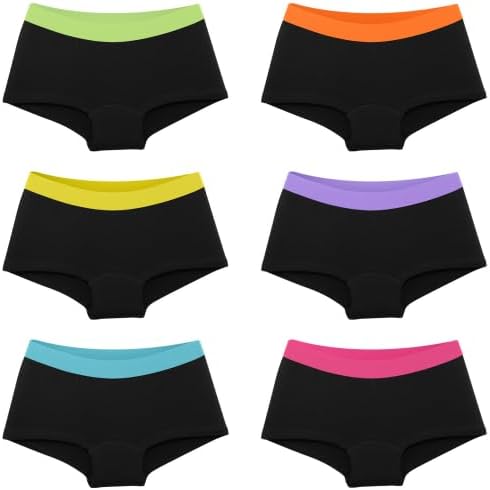 Uizuooy Women's Boxer Briefs Cotton Underwear Briefs Full Coverage Soft Anti Chafing Ladies BoyShorts Panties 6 Pack - Image 7