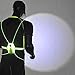 LONGU Led Running Reflective Vest Safety Night Light USB Rechargeable Cycling Multicolored Fiber Optics Suit Women Men Kids Adjustable Light Weight Gear for Jogging Biking