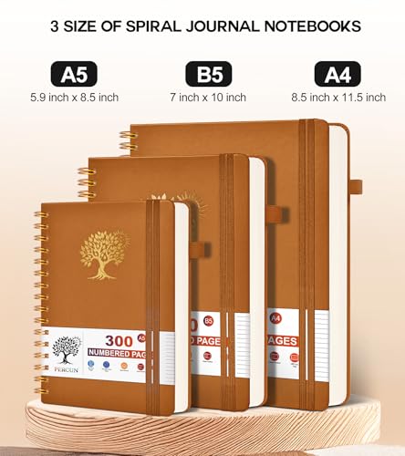 Carnet à spirale A5 pour ne plus perdre vos notes grâce aux 300 pages numérotées - 3