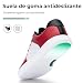 Imagen de SAGUARO Barefoot Mujer Zapatillas Hombre Ligeras y Cómodas Deportivas Casual Calzado Minimalistas Antideslizante Zapatos Descalzos para Diario Urbano Caminar Rojo Talla 45 EU