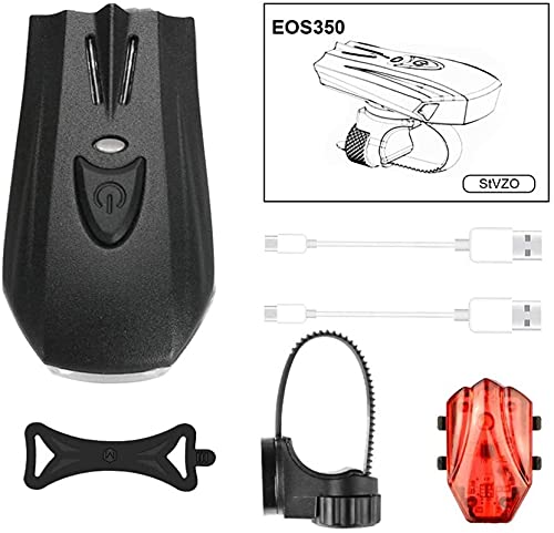 Luces de bicicleta recargables USB XMING impermeables LED 7