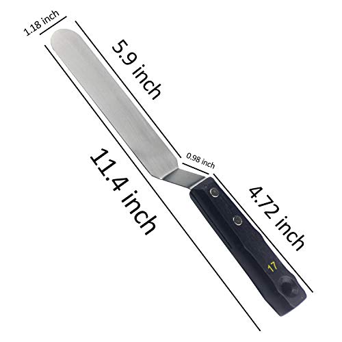 Large Painting Knife 5Pcs By Aebderp Acrylic Paint Knife With Stainless Steel Palette Knives For Artist Painting Supply #TOP6