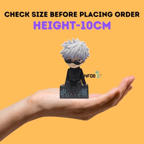 Image of FUNFOB Jujutsu Kisen Megumi Fushiguro Action Figure Height -10 Collectible PVC Multicolour | Small Megumi with Goggle On Box