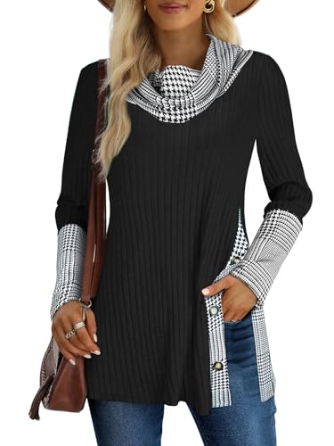 Black White Plaid / Medium