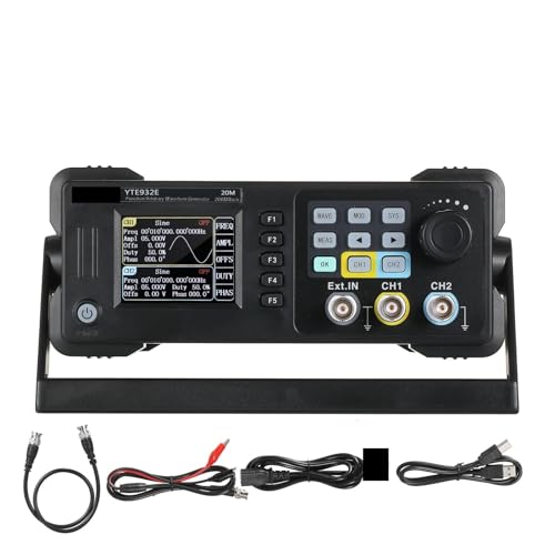 Medidor de frecuencia con generador de forma de onda digital y pantalla TFT