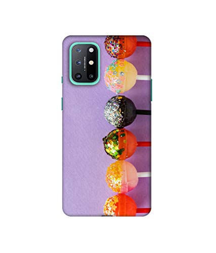 Image of Amazon Brand - Solimo Designer Gilliter Lollipops 3D Printed Hard Back Case Mobile Cover for OnePlus 8T