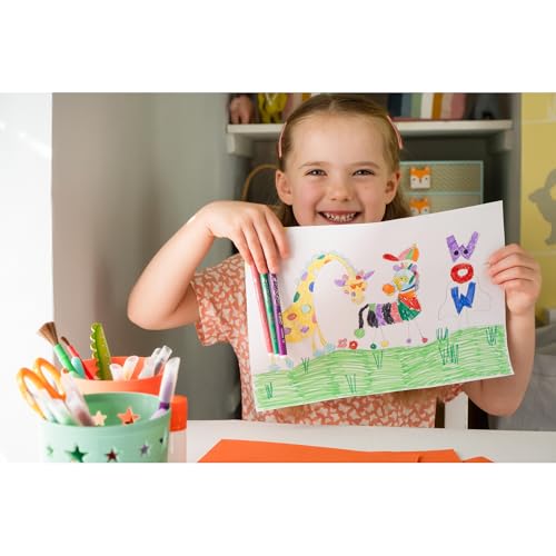 BIC Kids Felt Tip Pens, Kid Colour with Medium Blocked Tip, Vivid Colouring Pens, Washable Markers, Back to School Supplies, 24 Pack - Image 5