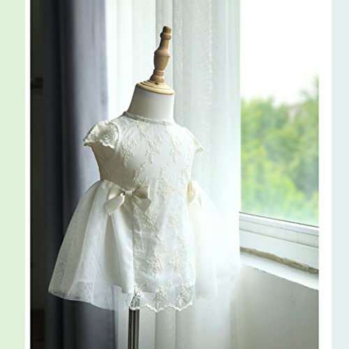 Hoolchean Baby Infant Girls Lace Tulle Occasion Dress With Headband (Off White, 66: 0-6 Months) #TOP3