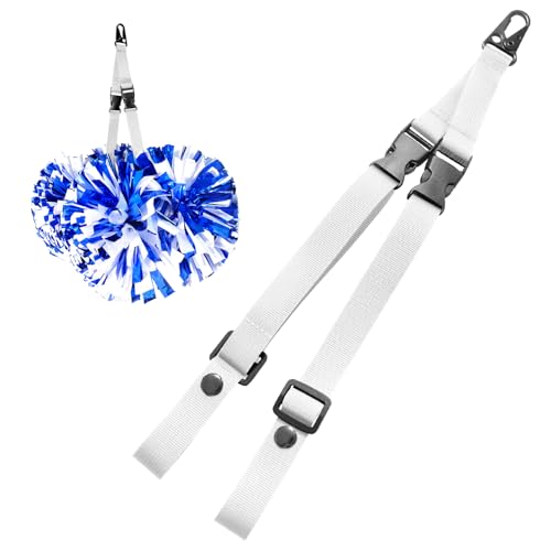 aiviwiai Cheer Pom Poms Carrier for Backpacks - Adjustable Cheerleading Poms Keeper - Heavy Duty...