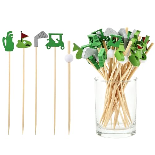 200Pcs Golf Cocktail Picks for Appetizers and Fruit Skewers