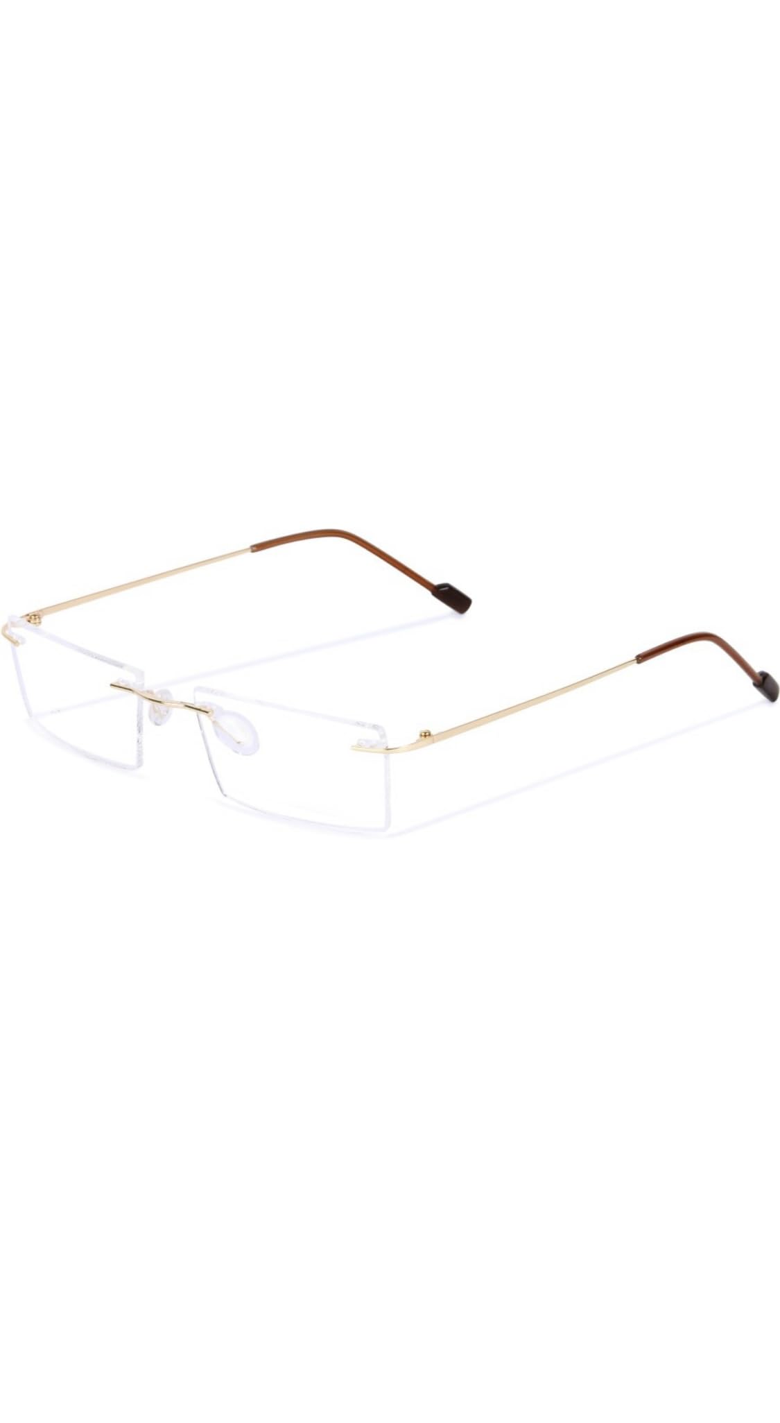 Jodykoes® Premium Rimless Frame for Women and Men: Stylish Rectangle Spectacle Eyeglasses with Anti-Glare Coating (B09V85DX6Y) Amazon Price History, Amazon Price Tracker