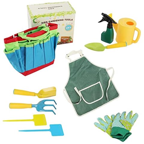 Lefity ChildrenS Gardening Toy Set Small Earth Moving Rake Shovel Gardening Watering Can Tool Kit Cartoon Gardening Labor Tool Set ChildrenS Toy Gift Cover