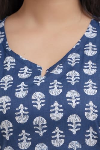 Image of Women's Cotton Printed Night Suit Set of Top & Shorts Sleeveless Women's Lounge Wear Set