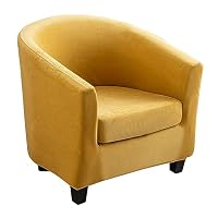 Housse de Fauteuil Chesterfield Cabriolet 2 Pièces Housses Fauteuil de Club 1 Place Housse Chaise Tullsta Cabriolet Extensible Beige