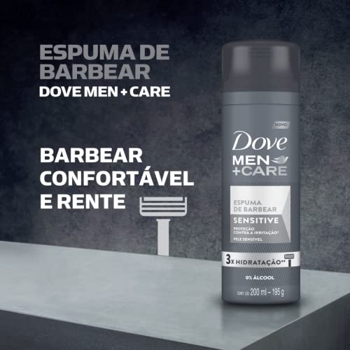 Espuma de Barbear Dove Men+Care Sensitive 200Ml, Dove