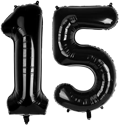 Baby Blue Large Numbers 10 Balloons, 40 Inch Big Helium Foil Number Balloons, 2 Pcs Digital Balloons for Girls Boys 10th Birthday Party Decorations/Anniversary Party Supplies (Number 10, Baby Blue)