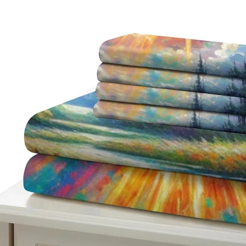 Housse de couette Calla Lily 3D microfibre douce anti-glissement