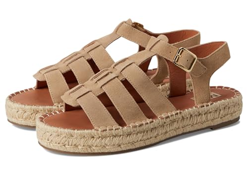 MIA Women's Mle-Danette Flat Sandal, Natural, 7 UK