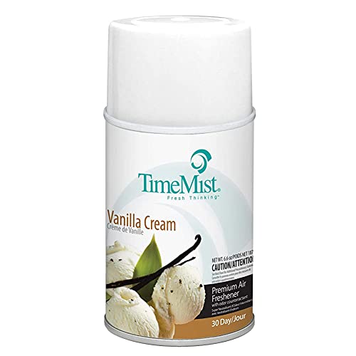 Timemist Vanilla Cream Metered Aerosol Fragrance Dispenser Refills, 5.3Oz 1042737 (Case Of 12) #TOP1