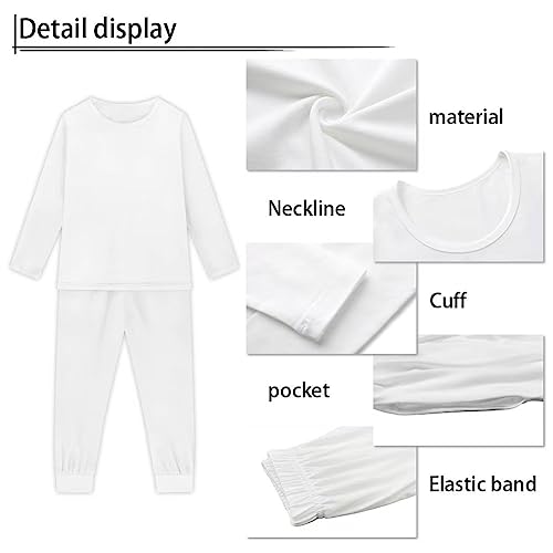 xixirimido Hamburger Cheese Kids Pajamas Set 2pcs Kawaii Dog Sleepsuit Pjs Long Sleeve Pants for 3-16 Years Boys Girls Toddler - Image 6