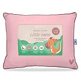 Pharmedoc Toddler Pillow with Pillowcase – 14x19 Little Garoo Pillow – Pink Organic Cotton Toddler P
