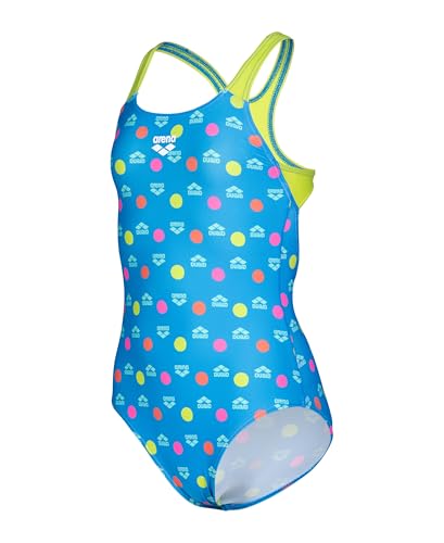 Image of Arena Girls' Arena Feel Multiple Dot Girls' Swim Pro Back Junior Swimsuit Kids Bathing Suit