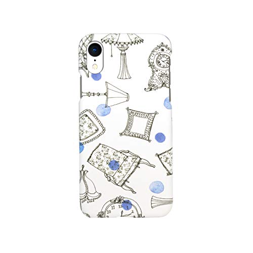 HAPPYMORI Happymori iPhone XR French Cafe Bar ブルー 取り寄せ商品