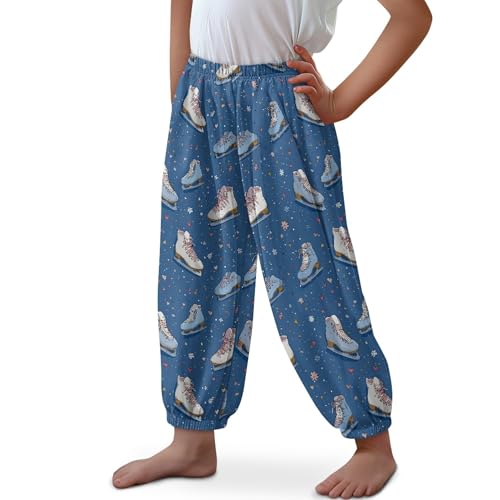 Image of Unisex Little Kids Yoga Trousers Bohemian Beach Pants Baggy Harem Activewear for Boys and Girls Age 3-10