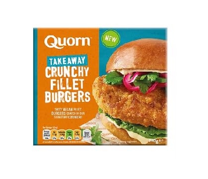 Quorn Hamburguesa De Filete Crujiente 190g | VEGANO (Pack de 1)