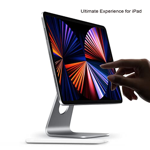 Invzi Magfree Magnetic Ipad Stand, Adjustable Rotatable Floating Magnetic Ipad Pro Stand Holder For Apple Ipad Pro 12.9 3Rd/4Th/5Th Generation, Ipad Pro 11 Inch 1St/2Nd/3Rd/4Th Gen, Ipad Air 4Th, 5Th #TOP1