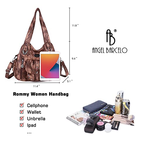 Image of Angel Barcelo Hobo Bag for Women Crossbody Purse and Handbags Shoulder Bags