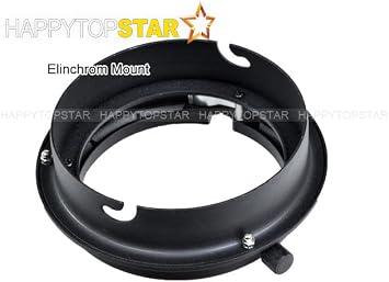 Compatible with Elinchrom to Compatible with Bowens Mount Ring Adapter for Studio Flash Light Strobe Speedring Speeding Adaptor Converter