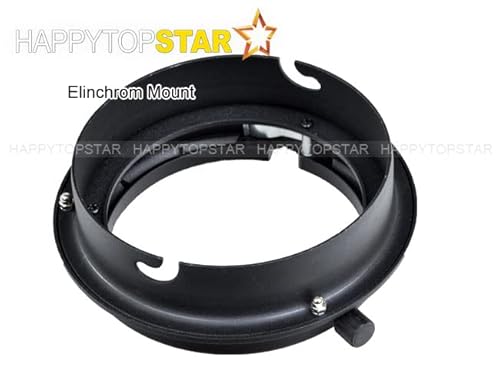 image for HAPPYTOPSTAR Elinchrom to Bowens Mount Ring Adapter for Studio Flash L
